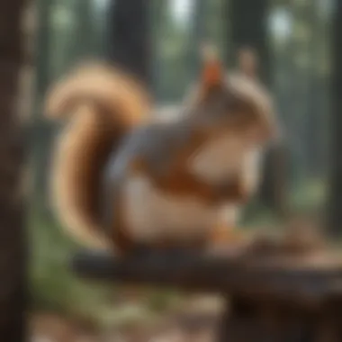Mastering Squirrel Trapping Illustration showing successful squirrel capture in a pole trap