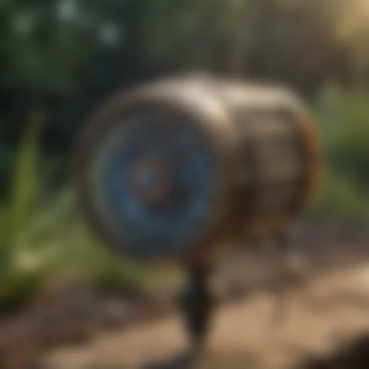 High-Tech Fly Zapper for Outdoor Environments Outdoor fly zapper eliminating pests under sunlight