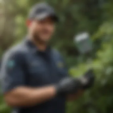 Pest Control Technician Using Eco-Friendly Solutions Pest Control Technician Using Eco-Friendly Solutions