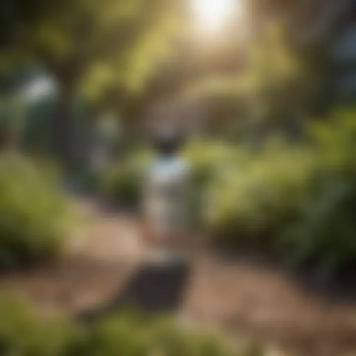 Talstar insecticide spray in a garden setting