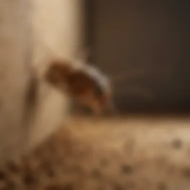 Precision in Taurus Application Visual depiction of Taurus application for termite control