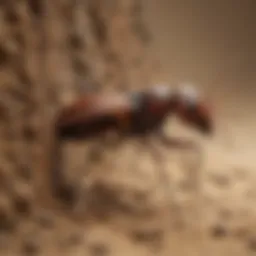 Illustration depicting intricate termite behavior