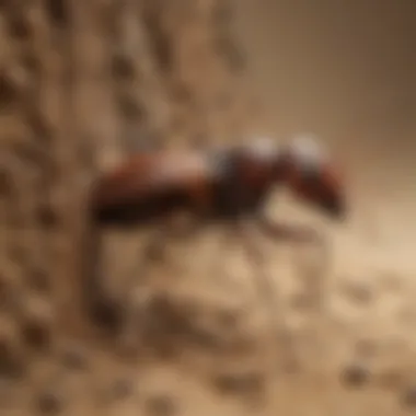 Intricate Termite Behavior Unveiled Illustration depicting intricate termite behavior