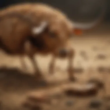 Taurus: The Termites' Nemesis Artistic representation of Taurus in action against termites