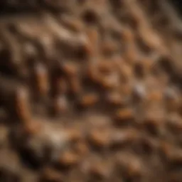 Diverse species of termites in their natural habitat.