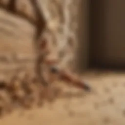 Illustration depicting termite infestations in a home