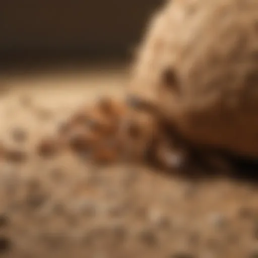 Illustration of termite infestation