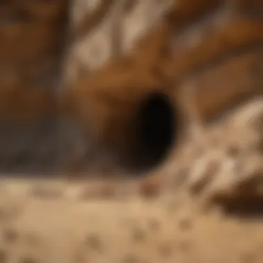Hidden Havoc: Termite Tunnels Termite tunnels in damaged wall