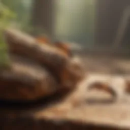 Termites Feeding on Cedar Wood