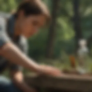 Effective Insect Prevention Strategies Visual of a person applying insect repellent outdoors