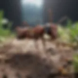 Close-up of a Seattle ant species