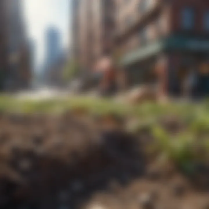 Ant Colony Thriving in Seattle's Urban Environment Ant colony in an urban setting