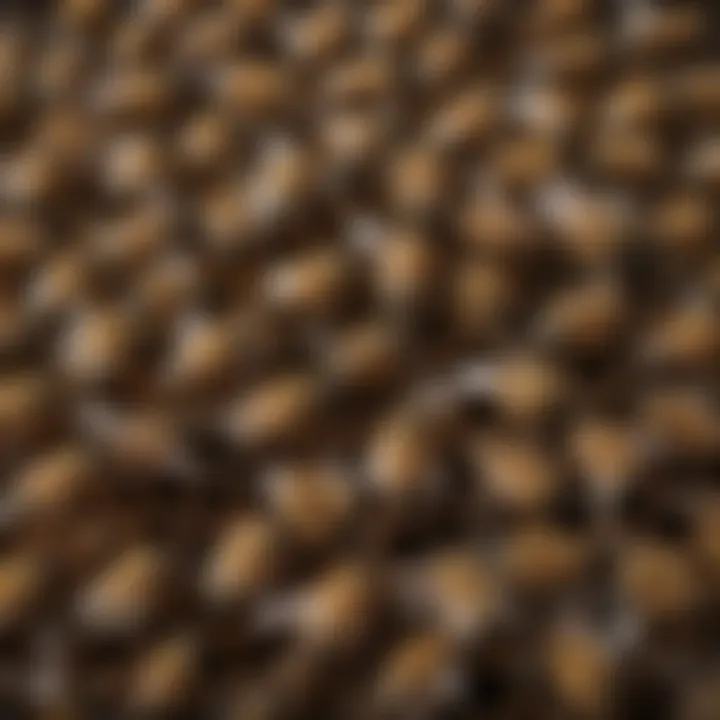 A close-up shot of different bee species, highlighting their unique characteristics.