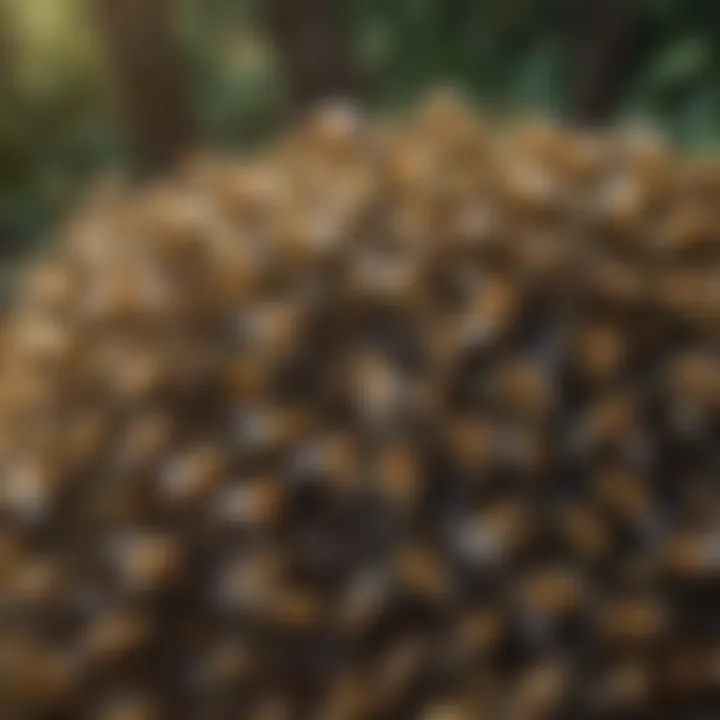A serene natural habitat showcasing the ecological environment where bees thrive.