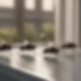 Cluster Flies on Window Sill Cluster flies resting on a window sill