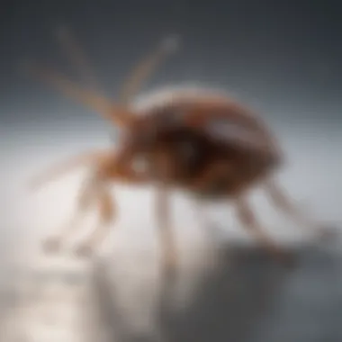 Close-up of freeze spray canister targeting bed bugs.