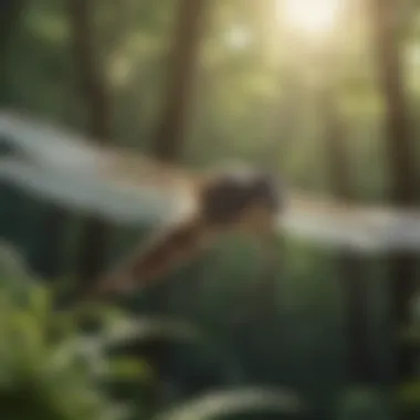 Agility in Flight An illustration of a mosquito in flight, representing its agility and movement.