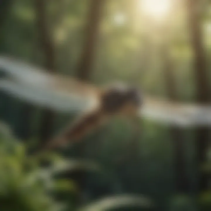 Agility in Flight An illustration of a mosquito in flight, representing its agility and movement.