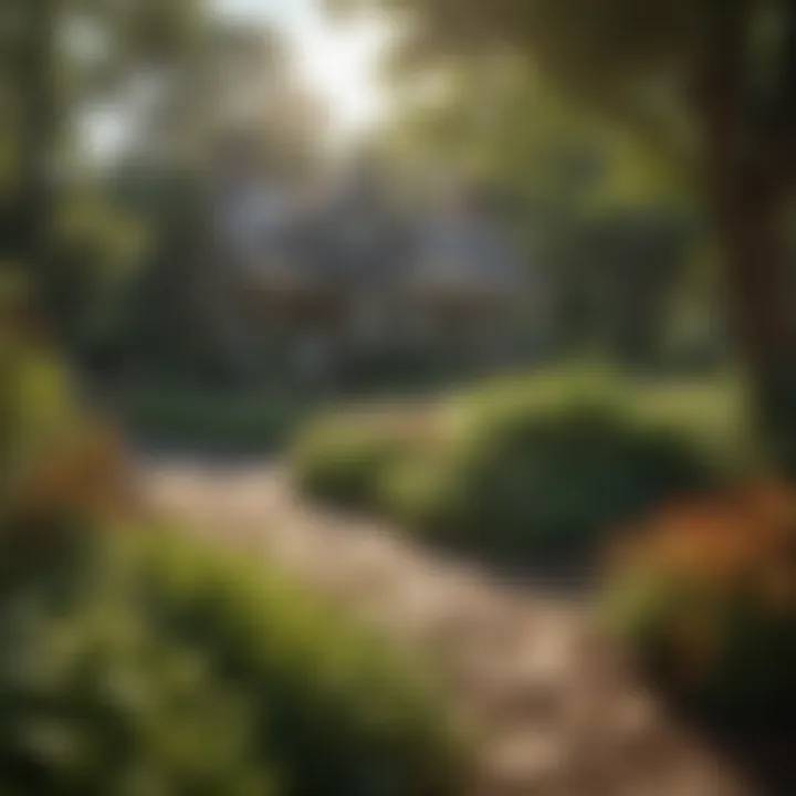 A well-maintained landscape that minimizes wasp attraction