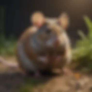 Duration of Mouse Poison Effectiveness Illustration visualizing the time duration for mouse poison to take effect on rodents