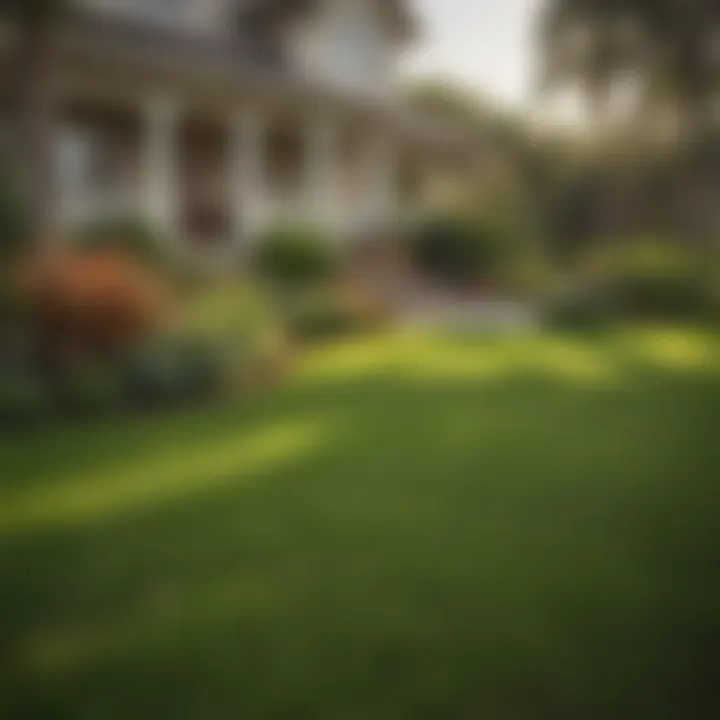 Dramatic Lawn Transformation in St. Augustine Before and After Lawn Transformation