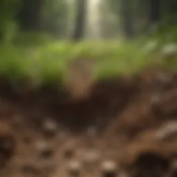 TruGreen lawn care specialist analyzing soil composition