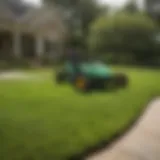 Lush green lawn in Augusta, Georgia