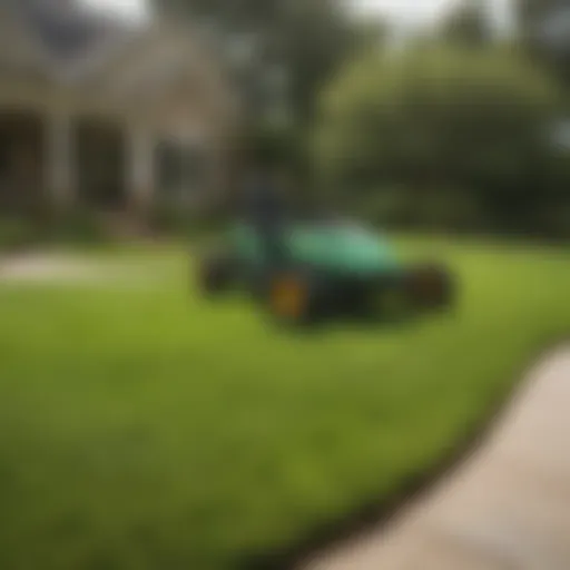 Lush green lawn in Augusta, Georgia