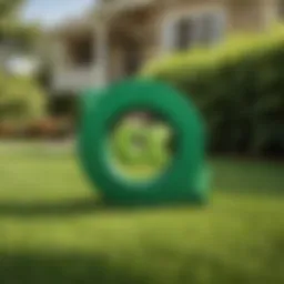 Lush Green Lawn with TruGreen CT Logo