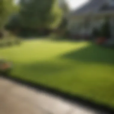 Transforming Lawns: TruGreen's Impact Before and after lawn treatment comparison