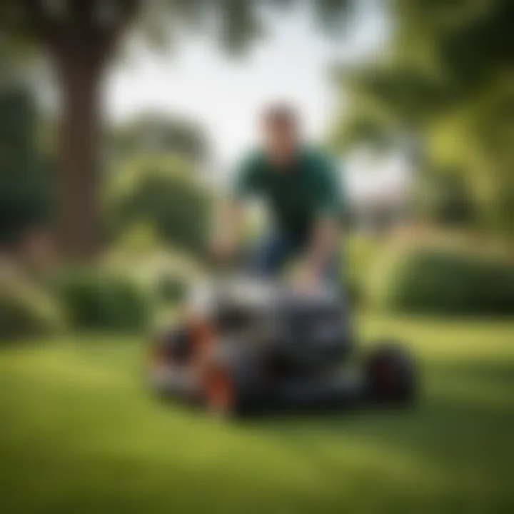 TruGreen technician performing lawn analysis in Kansas City