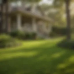 Lush green lawn maintained by TruGreen