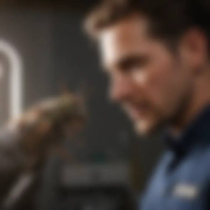 Turner Pest Control Technician Conducting Inspection
