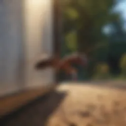 Ant Barrier Spray Application