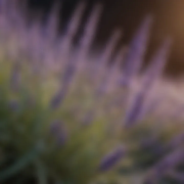 Lavender blossom close-up