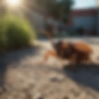 Before and after yard flea treatment results