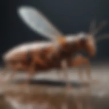 Flea lifecycle stages illustration