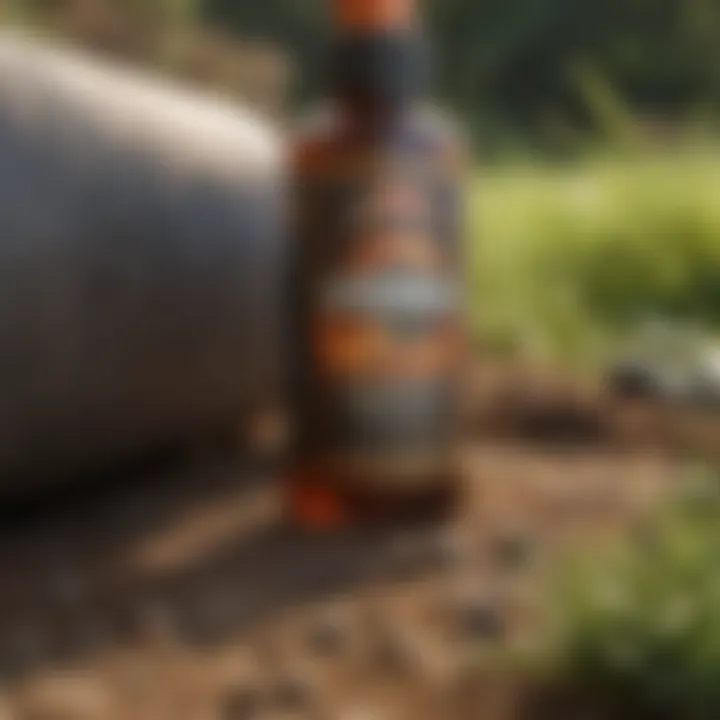 Illustration of natural mole repellent ingredients