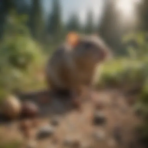 Illustration of various outdoor rodent poison types