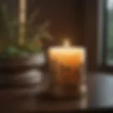 Elegance in Repellency Elegant indoor mosquito repellent candle in modern setting