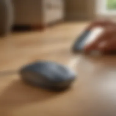Demonstration of Ultrasonic Repellent's Efficacy in Home Environment Illustration showing effectiveness of ultrasonic mouse repellent in a residential setting
