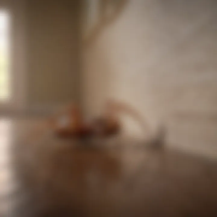 Signs of a brown recluse infestation in a home environment