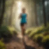 Trail running in nature