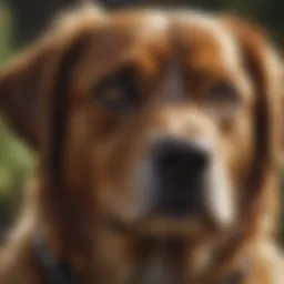 Dog showing symptoms of pesticide poisoning