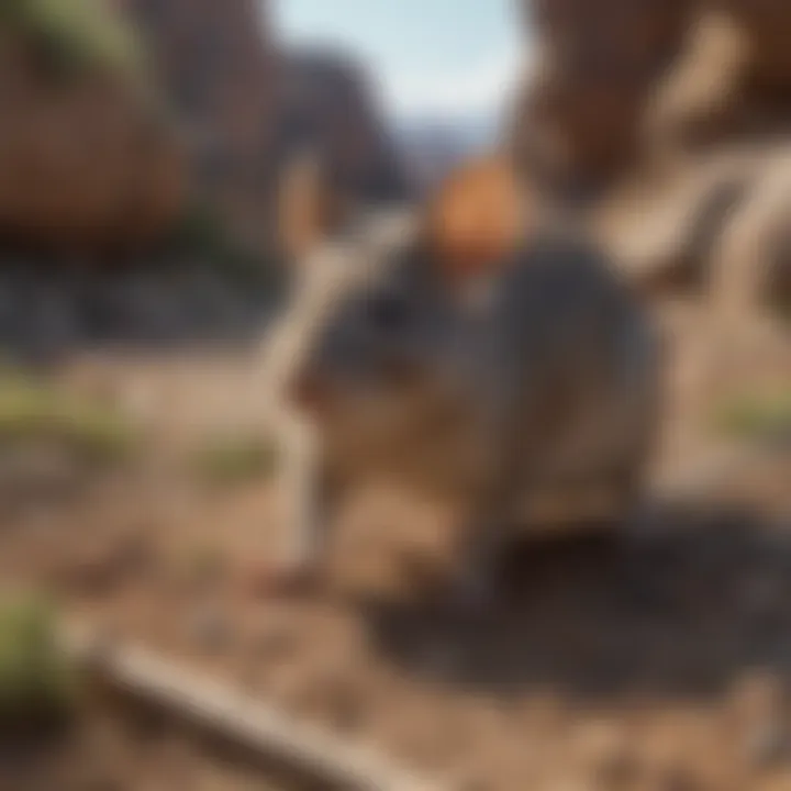 Pack rat in its natural habitat