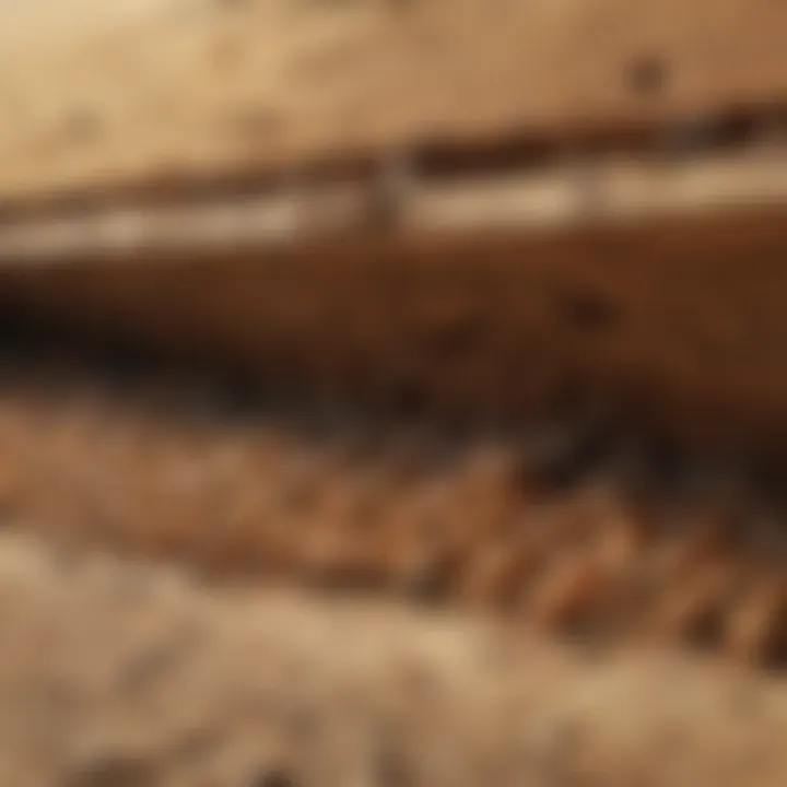 Illustration of termite damage in a wooden structure