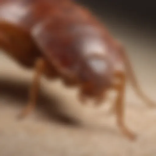 Close-up of bed bug bites on skin, showcasing size and characteristics