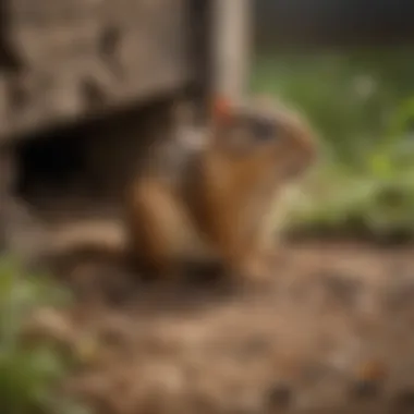 A variety of traps set for chipmunks in a home environment