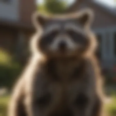 Raccoon Encounters in Omaha Raccoon exploring a backyard