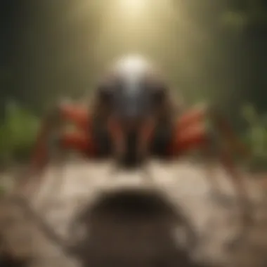 Mode of Action of Demon Roach Killer Illustration of the mode of action of the insecticide